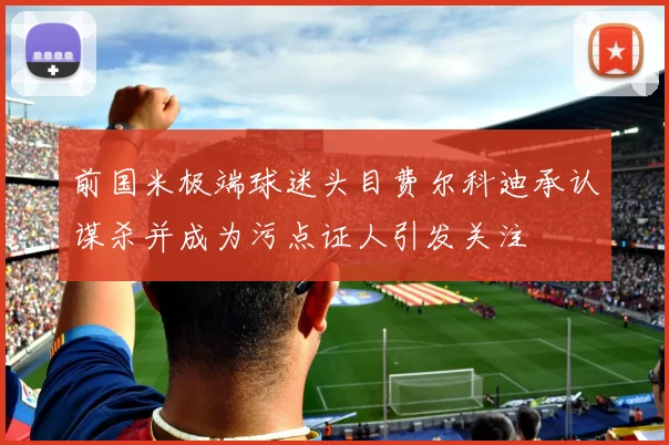 前国米极端球迷头目费尔科迪承认谋杀并成为污点证人引发关注
